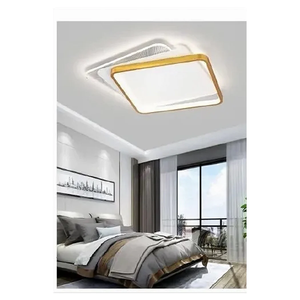 Luz de techo LED 35W Cuartaza cuadrada de techo Lámpara de techo moderna Luz de frío 70746