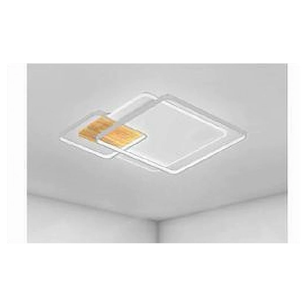 Luz de techo LED 40W cuadrado blanco araña techo moderno luz fría 70869