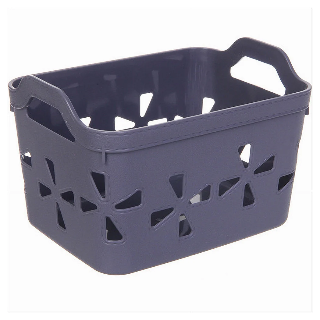 Cesta de almacenamiento de canasta que lleva todo con manijas surtidas 21x15x14cm 10724