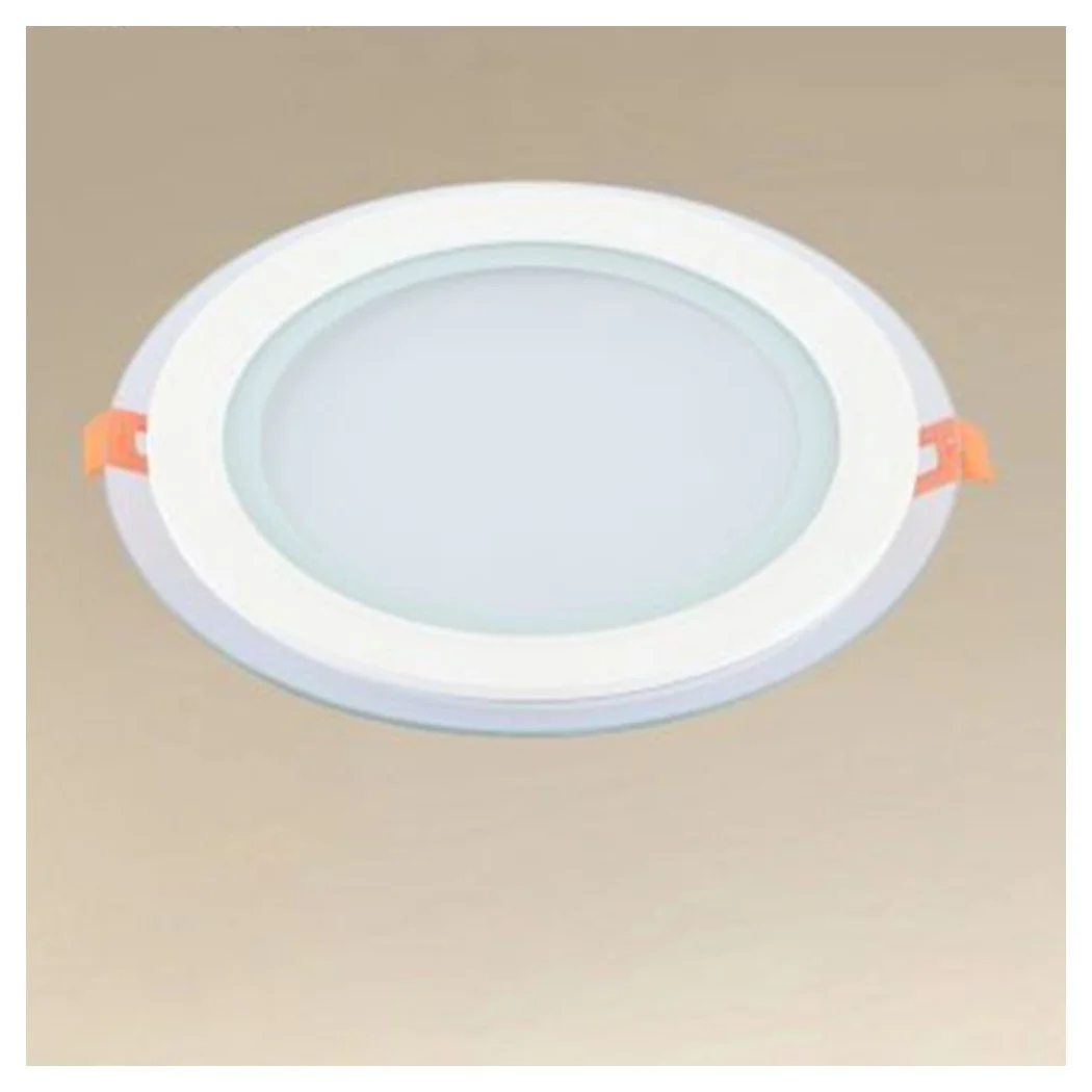 LED PANEL INCASSO LUCE 3000K-6500K 18W TONDO AM-CR-18 CON BORD TRANSPARENT 00656