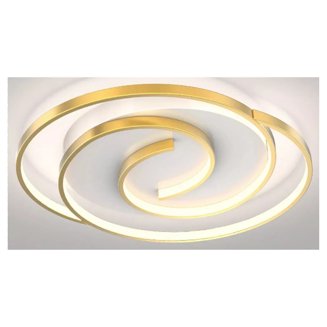 Luz de techo LED 45W Círculo Espiral Vortex Oro Araña Luz de techo 4000K 70630