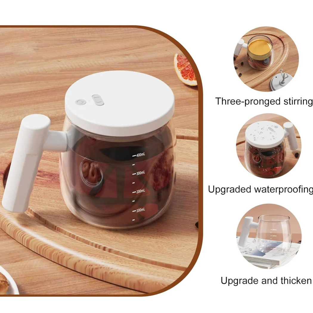 Taza de agitación automática 400ml Automaculación Copa Automática para café Milk Tea Chocolate