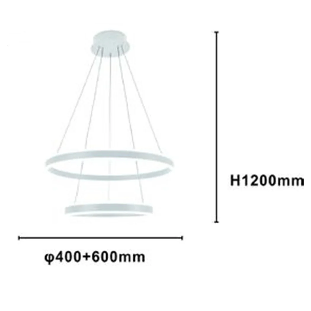 SOSPENSIONES LED MODERN WHITE CERCHIO BIANCO 58W WITH TELECOMANDO 31869