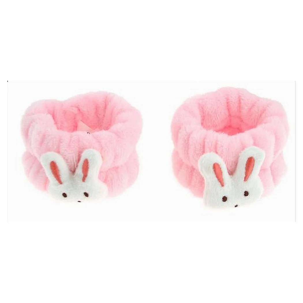 Set 2pcs pulsera puño limpieza cara diseño varias modelos 6 colores 10756