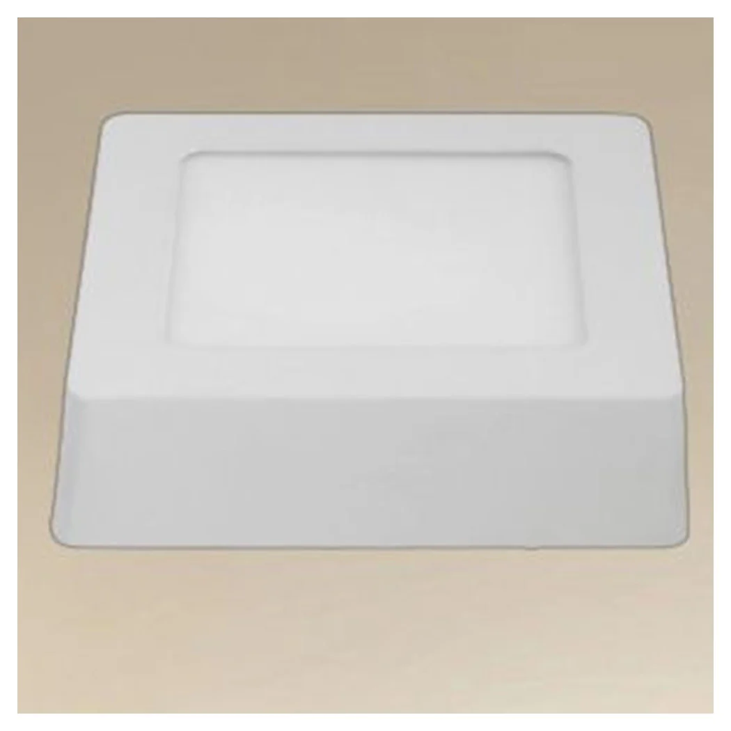 PLAFONIERA LED DA SOFFITT 6W LUCE 3000K-6500K PARETE QUADRATO CON INTERRUTTOR 00168