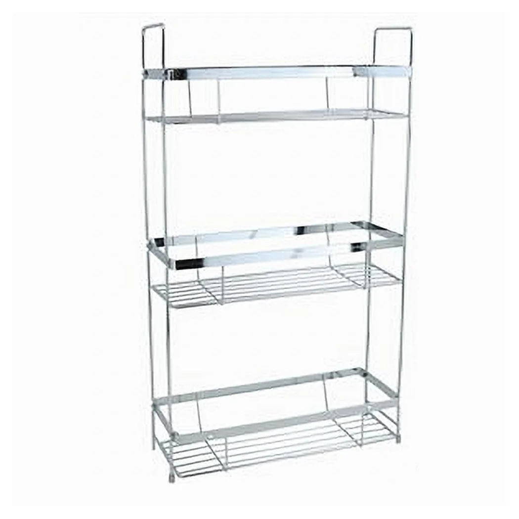 Eje para ducha Baño rectangular 3 Estantes Objetos de la puerta 30.5x12x53cm 79302