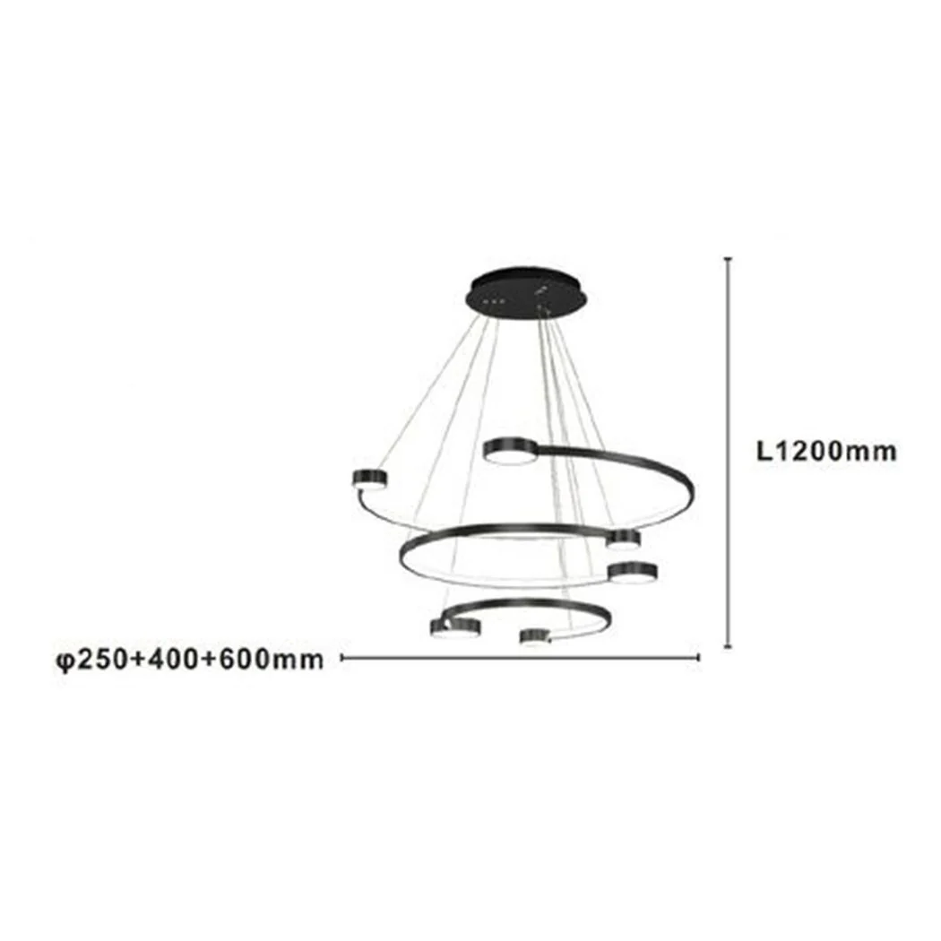LED 65W 3 SEEDS CERMS WITH TELECOMANDO DESIGN MODERNERO 71385