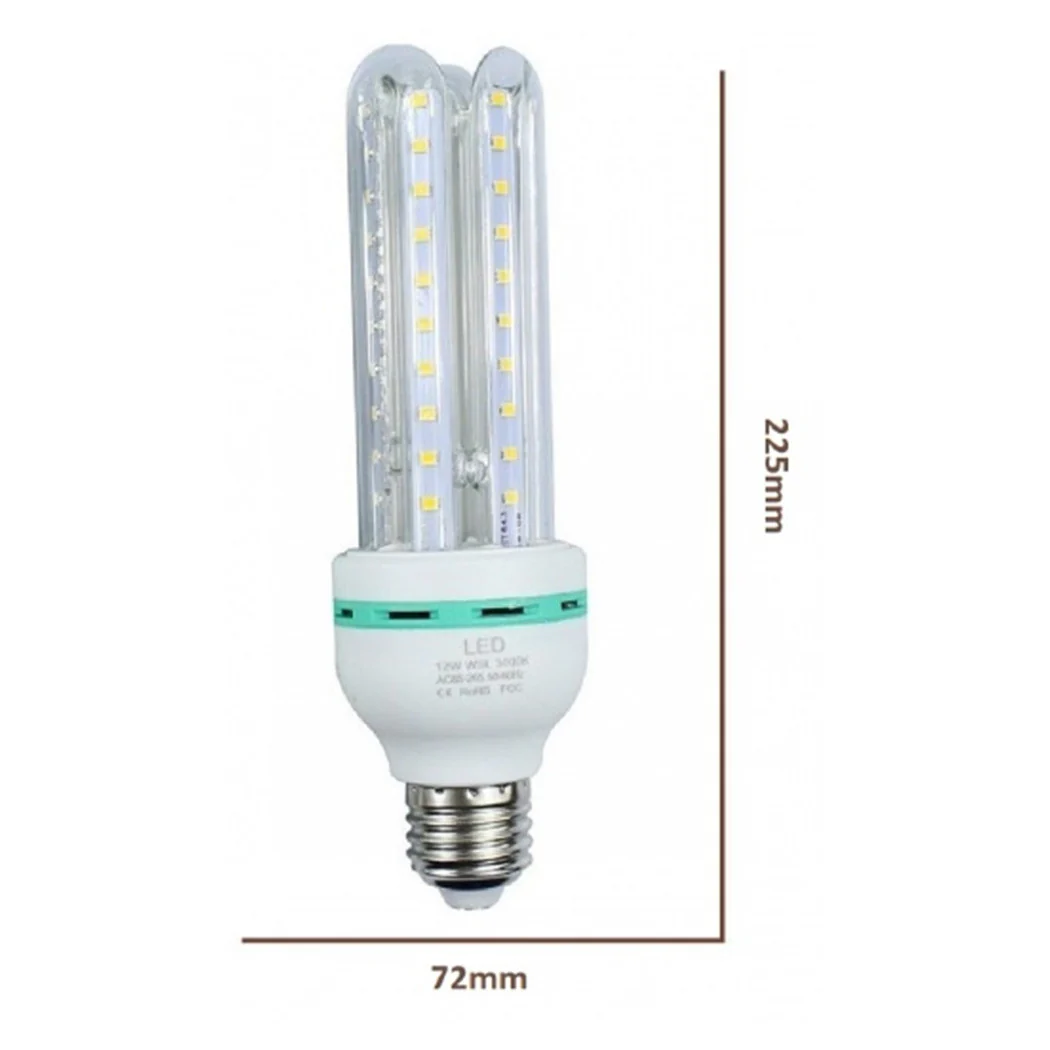 Bombilla LED E27 24W 4U 2280LM TUBO LINEAR TUBULAR LUZ FRÍA CALIENTE NATURAL