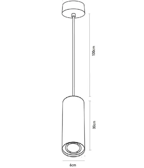 Conexión de cilindro colgante del colgante de proyector de araña GU10 Blanco 30 cm 99944