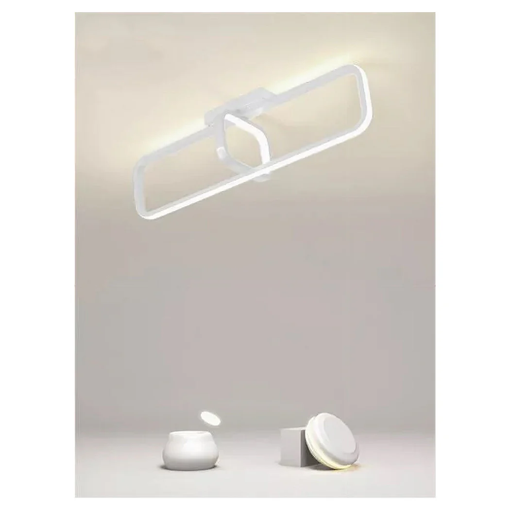Luz de techo LED 32W blanco rectangular diseño moderno araña techo 50217