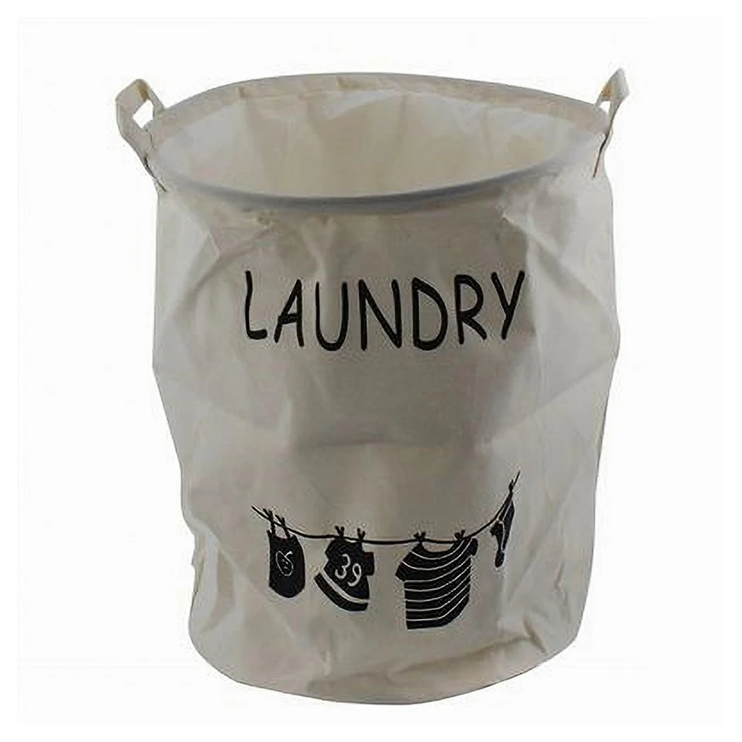 Ropa interior de la puerta de la cesta con manijas Bolsa de telas sucias Baño de la casa 35 x 45cm 10470