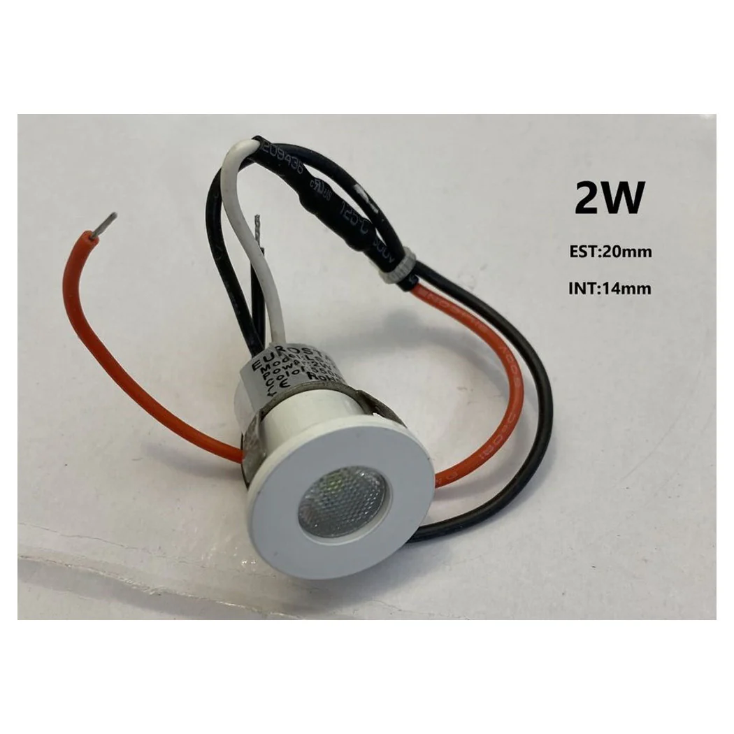 Mini proyector LED 2 vatios Empotrados 3V-5V Color claro Luz de luz de luz Diámetro 20 mm