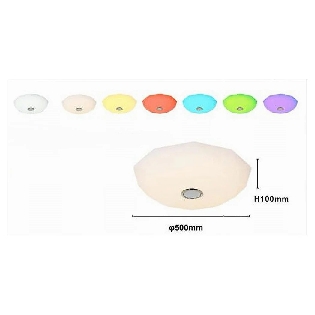 Lámpara de techo Lámpara de techo LED Blanco 60 vatios Ø500mm Color de color RGB 02546