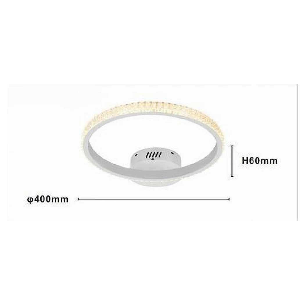 Luz del techo LED 24W Círculo Efecto Cristal Luz blanca Luz Frío Natural 31715