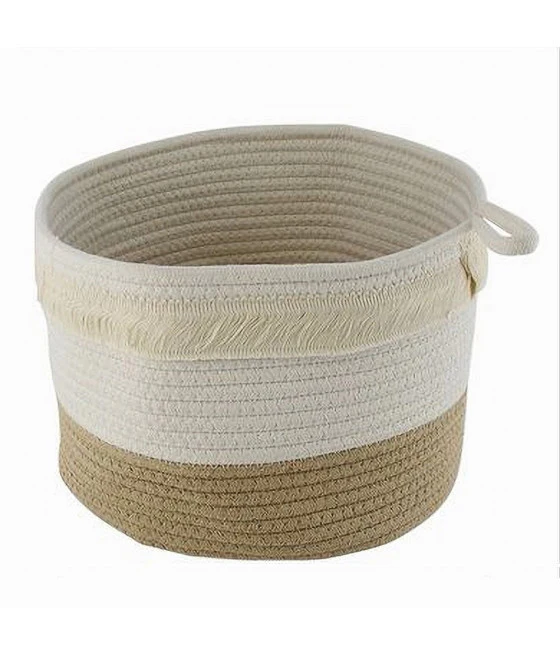 Lavandería Caja de lavandería Contenedor con manijas de tela rosa 43x32x25cm 79207