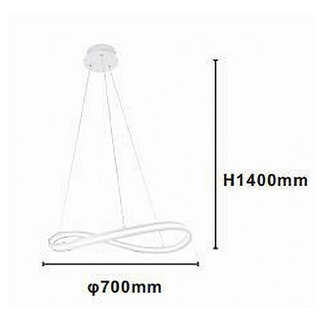 Luz LED moderna 100W Luz de luz 4000K 70 cm Blanco 33399