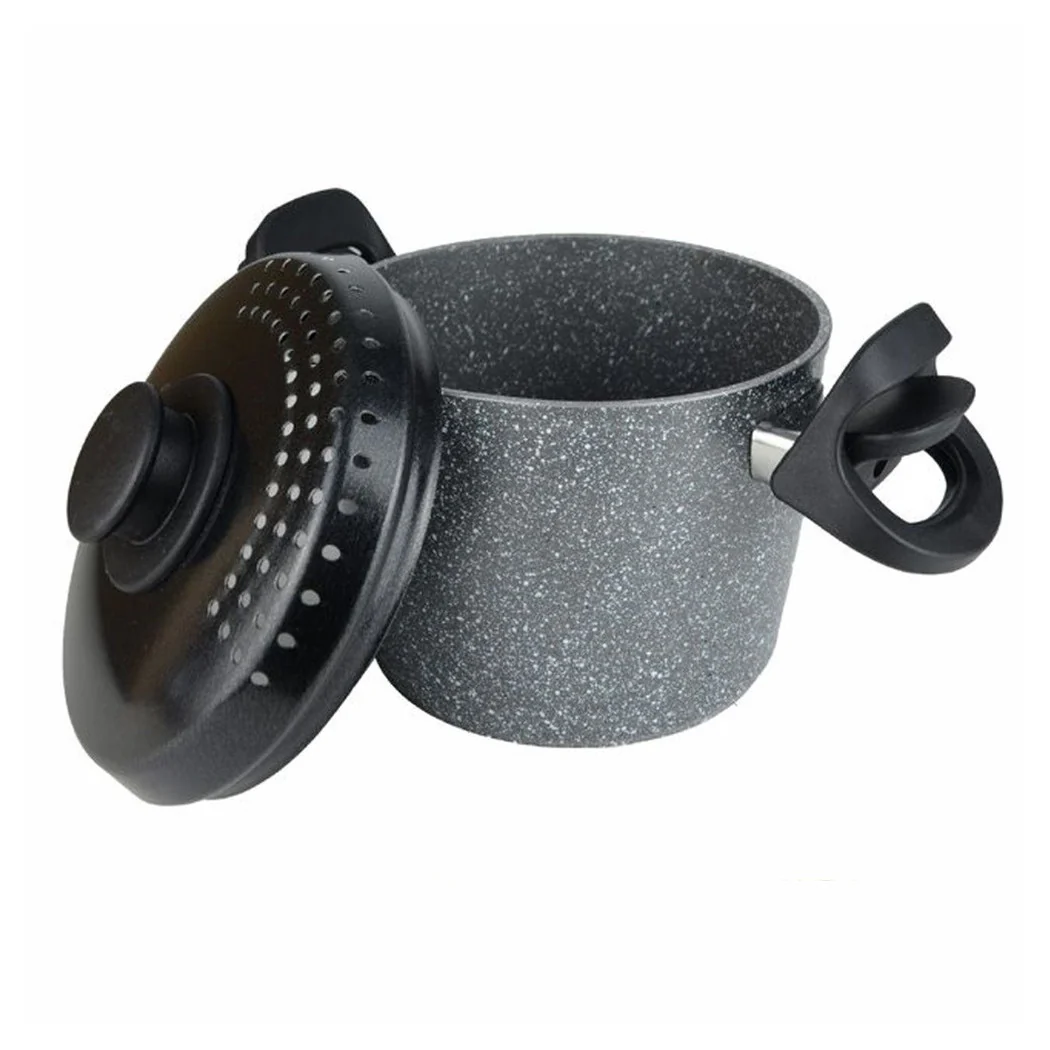 Cocina de cocción antiadherente con tapa perforada para la parte superior de inducción de Ø16-20cm