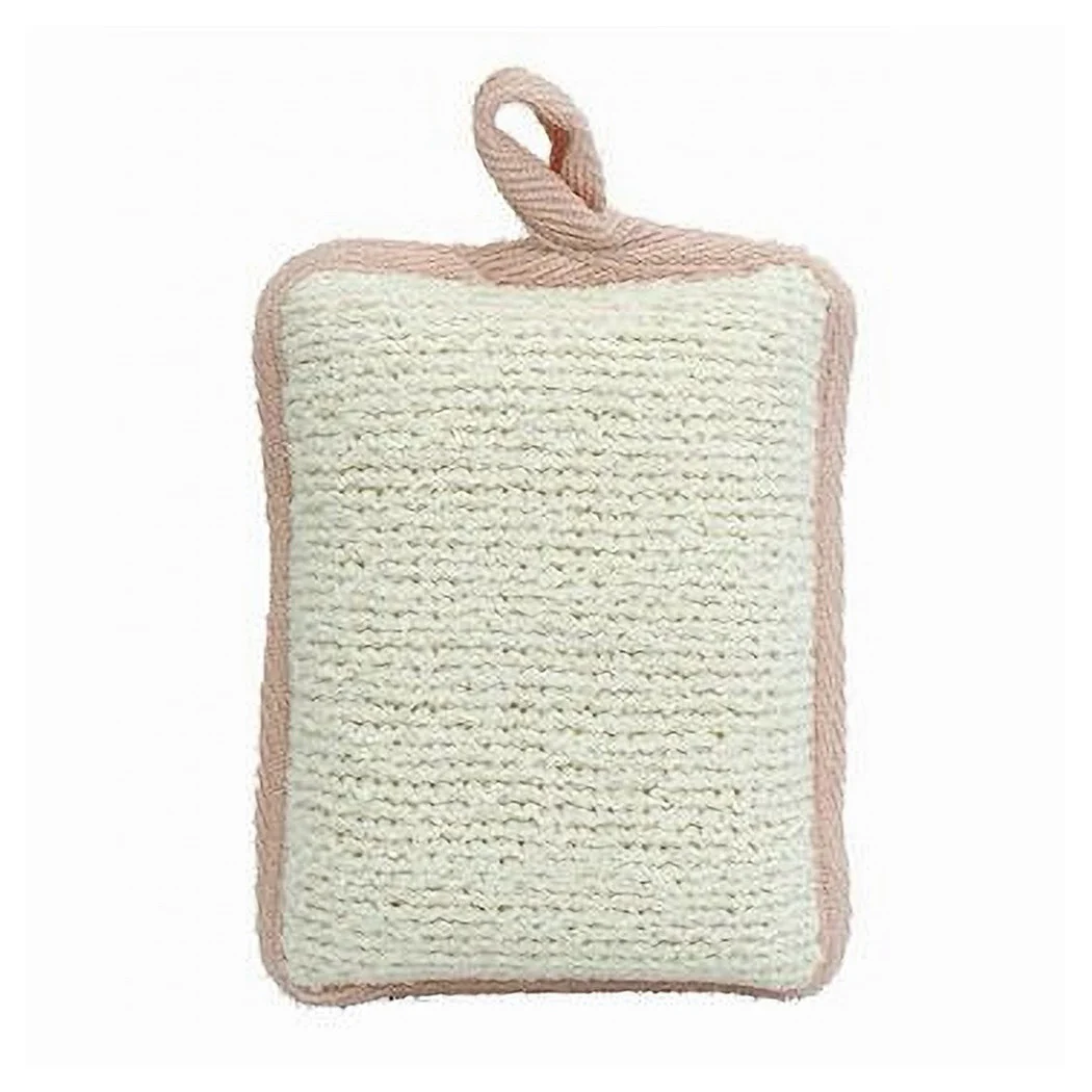 Exfoliating Ducha Baño de esponja forzado cuidado del cuerpo 13X9.5X4.5 Cm rosa 79649