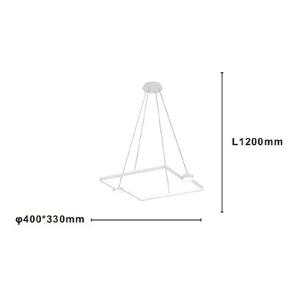 Plaza de la araña de la suspensión de 30W con el control remoto del diseño blanco moderno 71163
