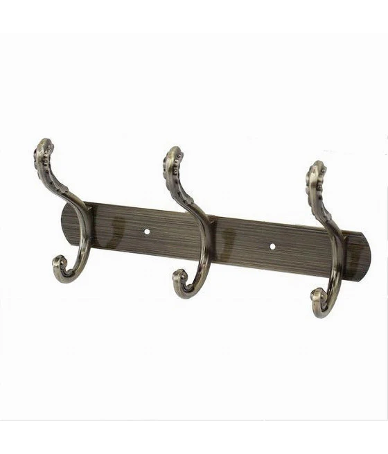 Percha con 3 ganchos para colgar Toalla de toalla 3 plazas Casa cromada 59762