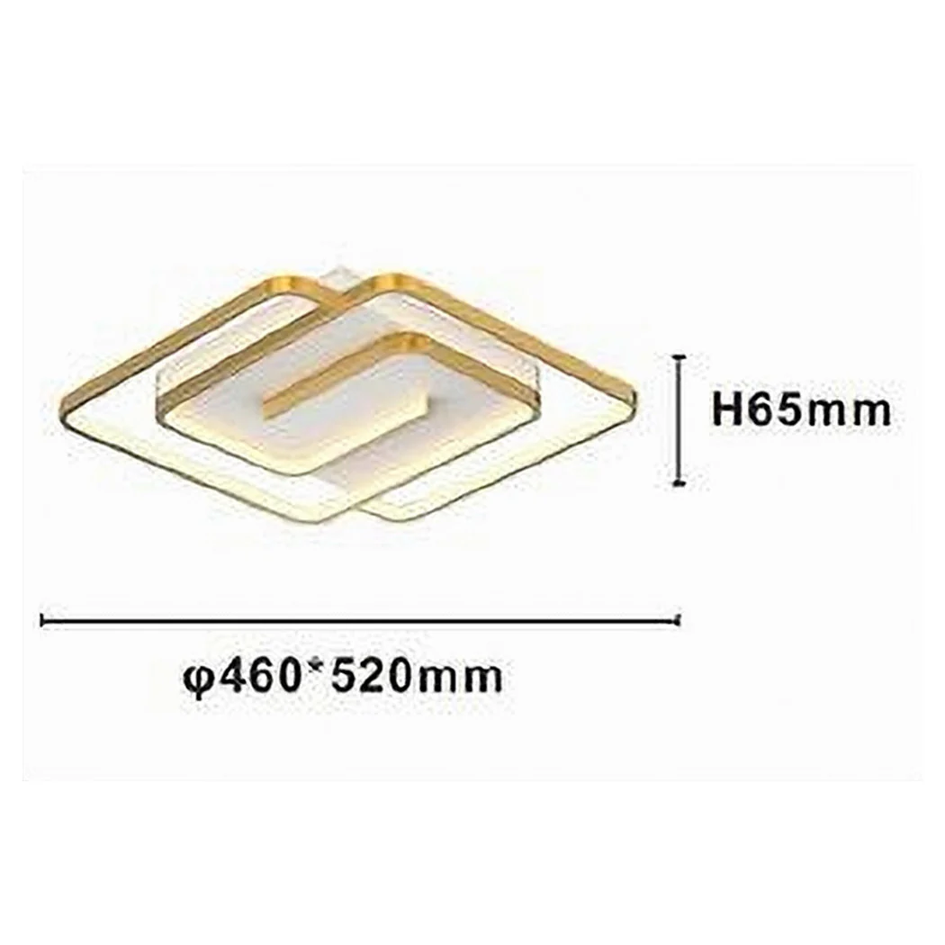 LED 48W Techo LED Spiral Vortex Oro Araña Light Techo 4000k 70654