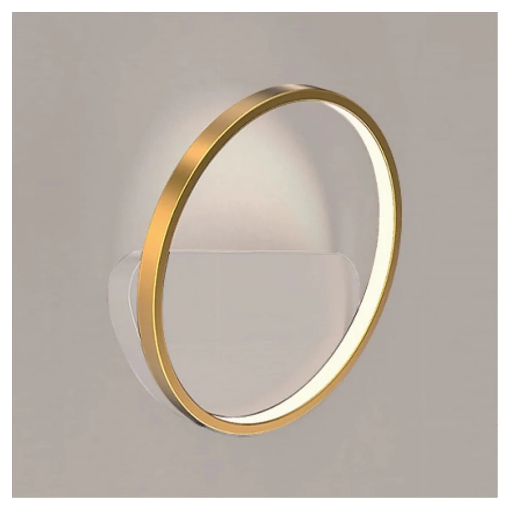 Luz de pared LED 14W Círculo de oro Lámpara redonda de luz moderna Luz 4000K 71255