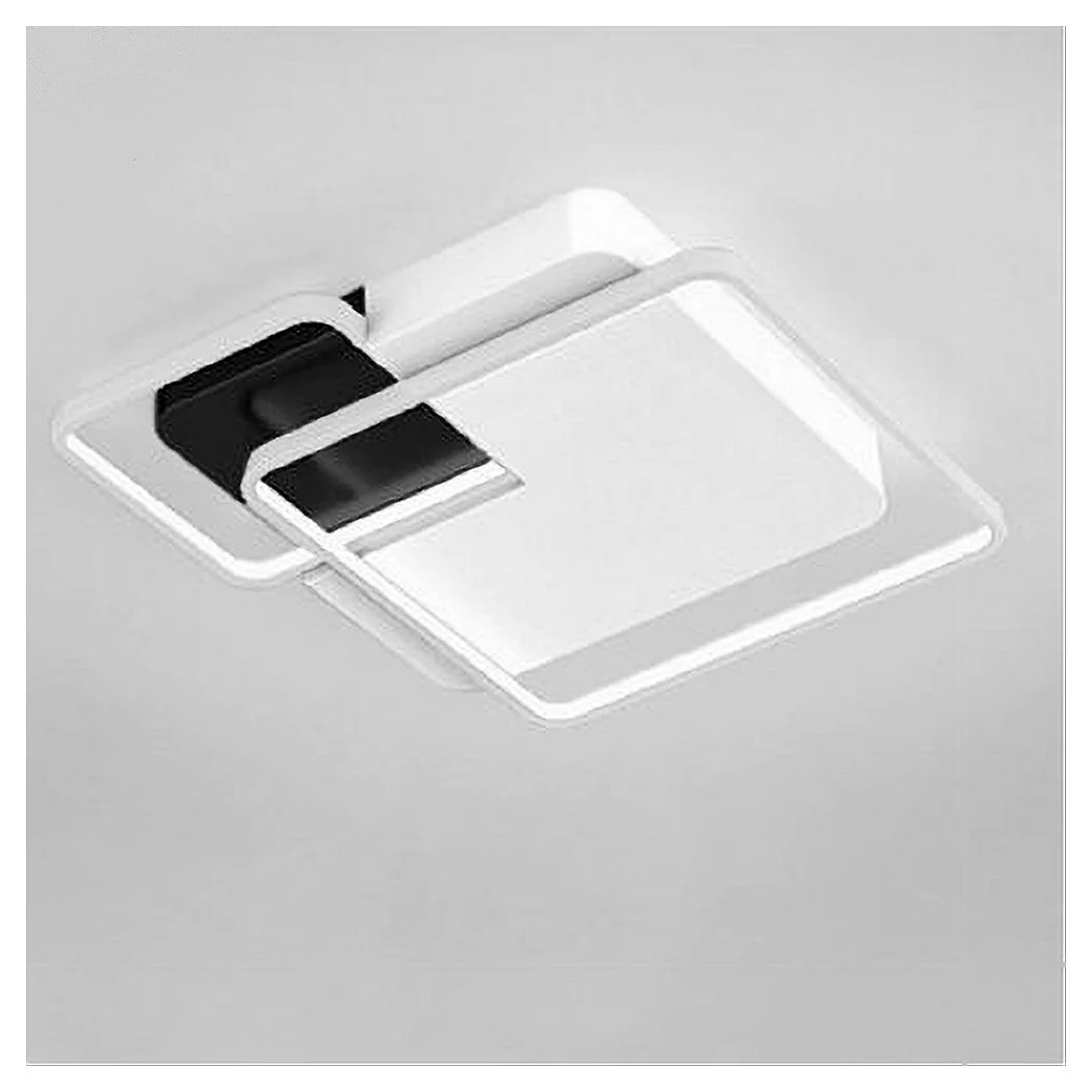 Luz de techo LED 35W 3 cuadrado blanco Negro Lámpara de techo de lámpara de negro 70821