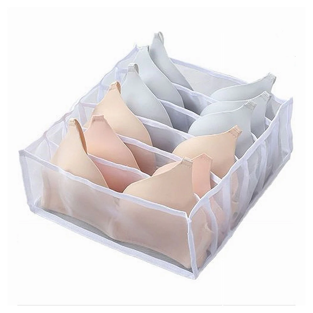 Organizador para el vestuario 6 compartimentos en la venta de ropa interior de tela 59977