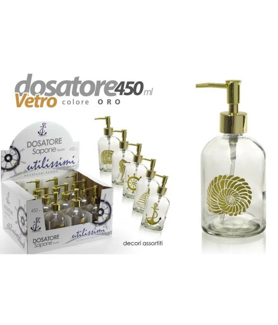 Dispensador de pared líquido líquido blanco efecto cerámico piedra granito baño 87805