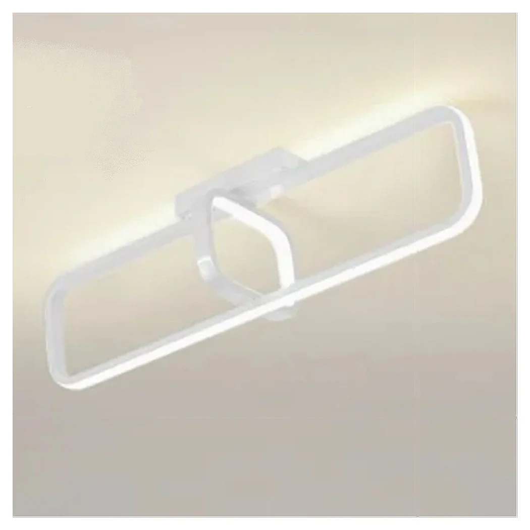 Luz de techo LED 32W blanco rectangular diseño moderno araña techo 50217