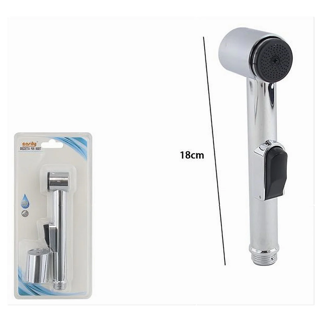 Pulverizador Ducha Bidé WC Ducha Limpieza de baño 18 cm Plata 87548
