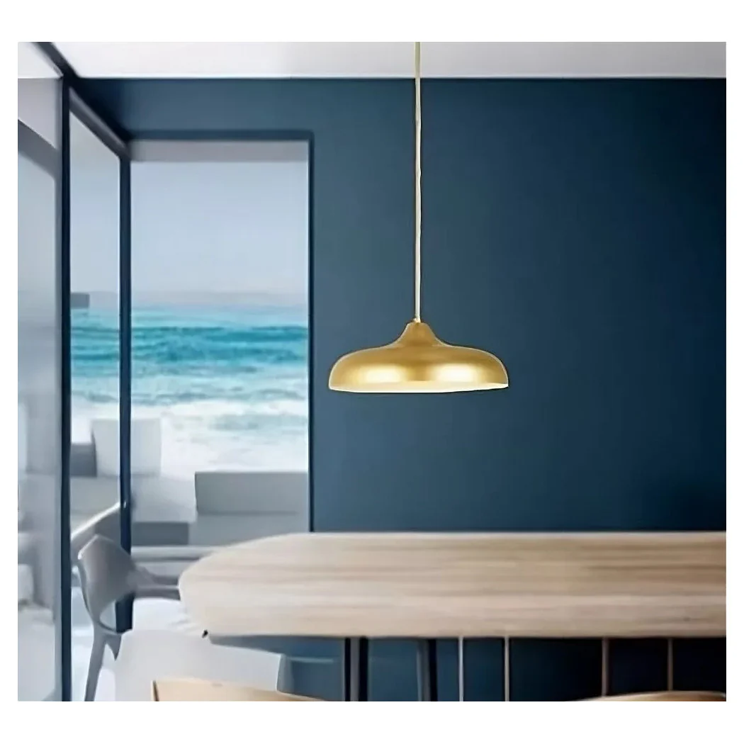 Diseño moderno Colgante Araña E27 Pantalla de hierro Blanco Dorado 33337