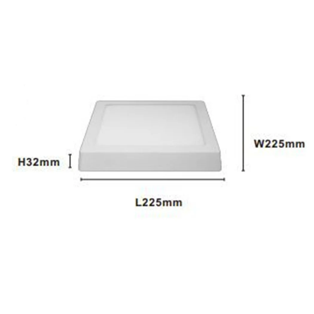 PLAFONIERA LED DA SOFFITTO 18W LUCE 3000K-6500K PARETE QUADRATO CON INTERRUTTOR 00182