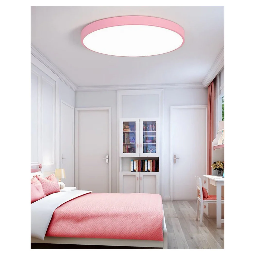 Luz de techo LED 70W Rotonda Lámpara Techo Pink Araña Luz natural 02621