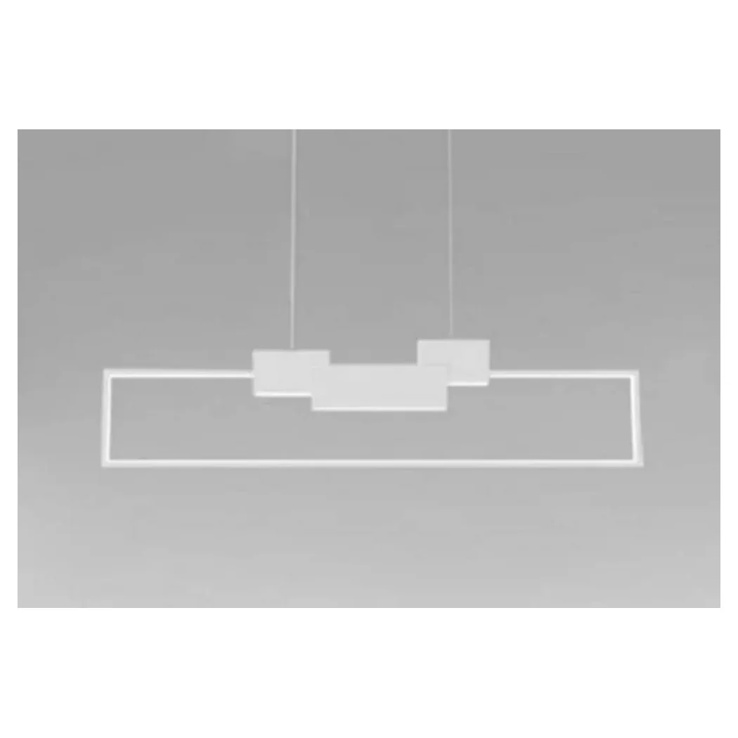 Colgante araña LED 42W Diseño moderno rectangular Luz fría blanca 71578