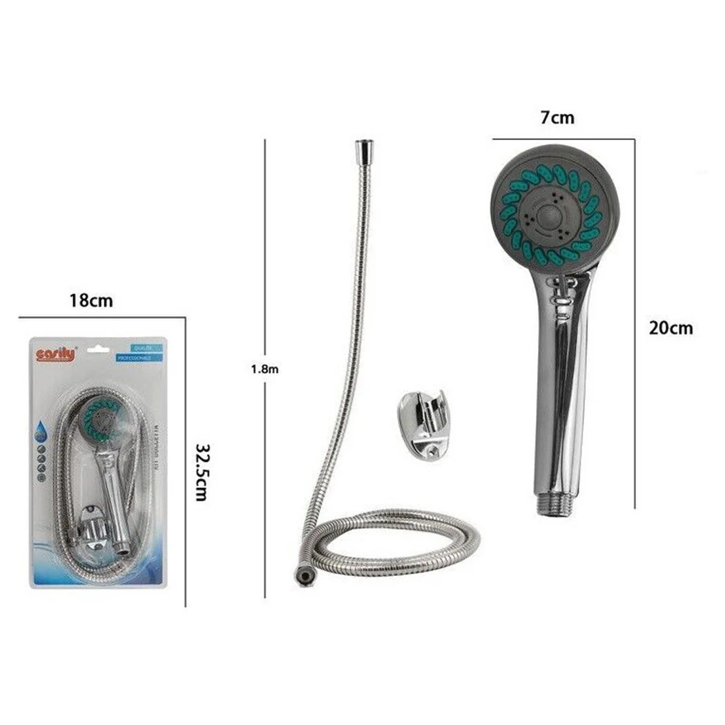 Kit de baño Baño Docco Cabezal de ducha Multi-superior con encaje 1.8MT SOPORTE 69051