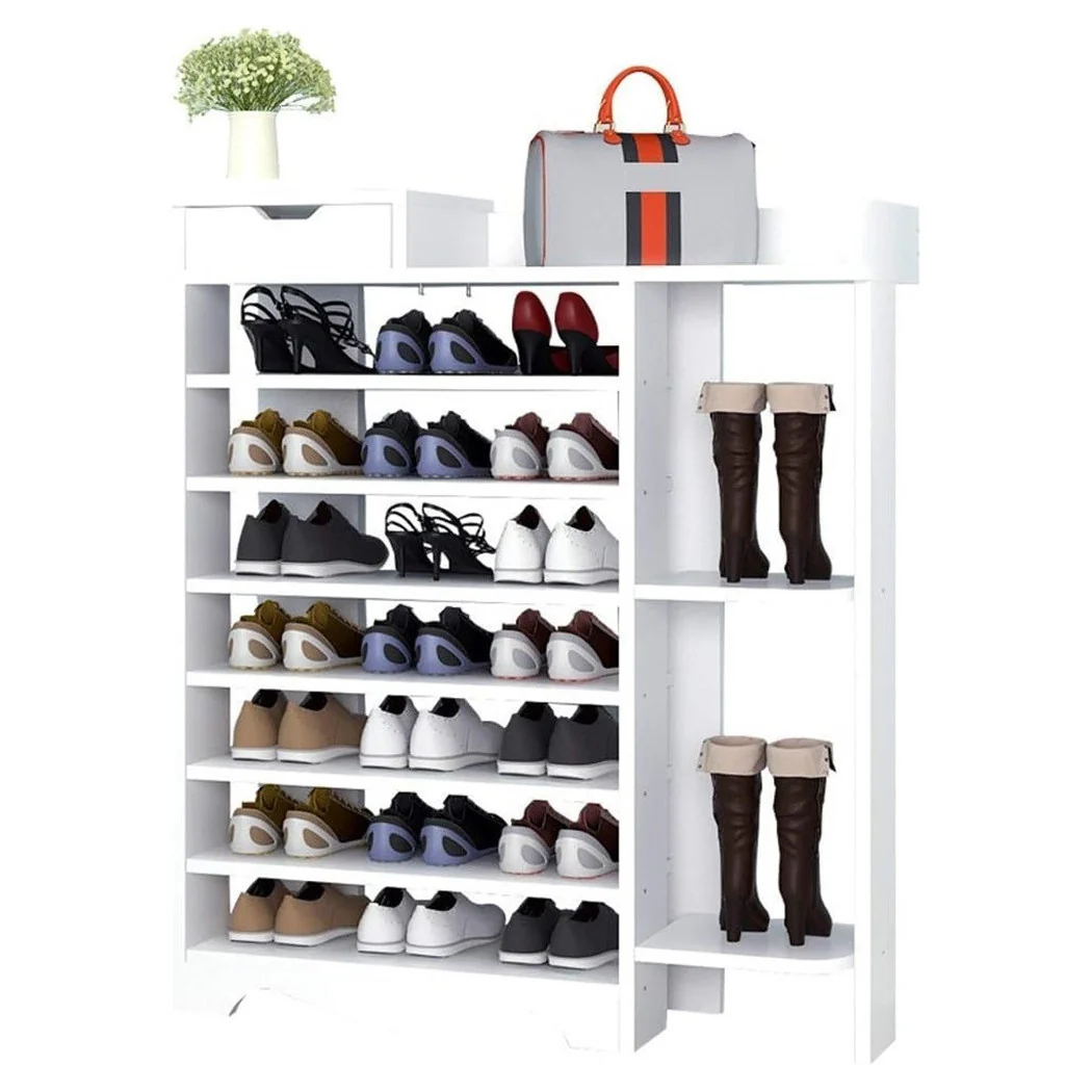 Estante Estante Estante 8 Estantes fáciles de guardar para Mount White 85x24x118cm