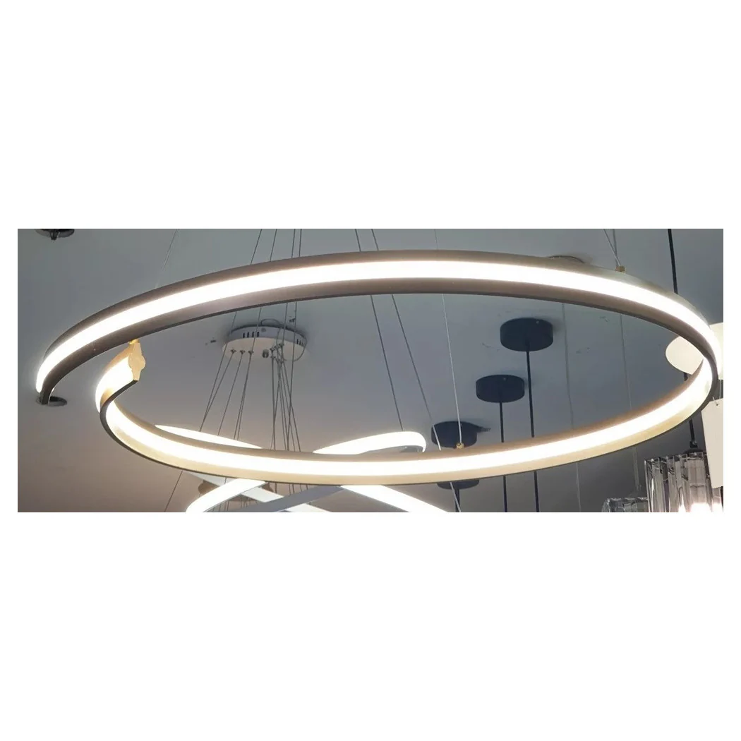 TELEA LED MODERN TO SEMICERCHIO 100W TO SOSPENSION LUCE 6500K 70CM ORO 33443