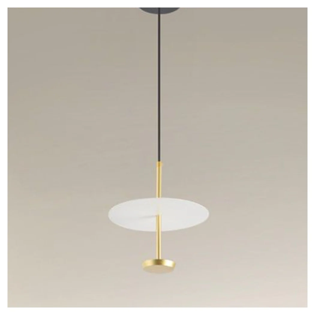 LUZ SUMMARY 6500K LED 12W DISCO PARALUM PIATTO BIANCO ORO TONDO 33146