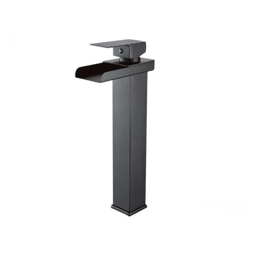 Lavabo negro mezclador baño placa de baño alta línea de una sola línea 87399