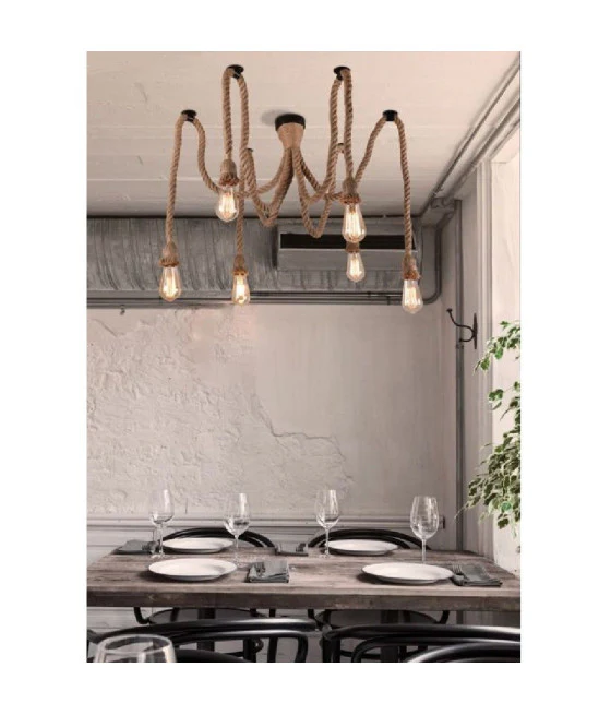 Lámpara de cúpula redonda de araña redonda de la lámpara de esfera medio E27 Gold 32347