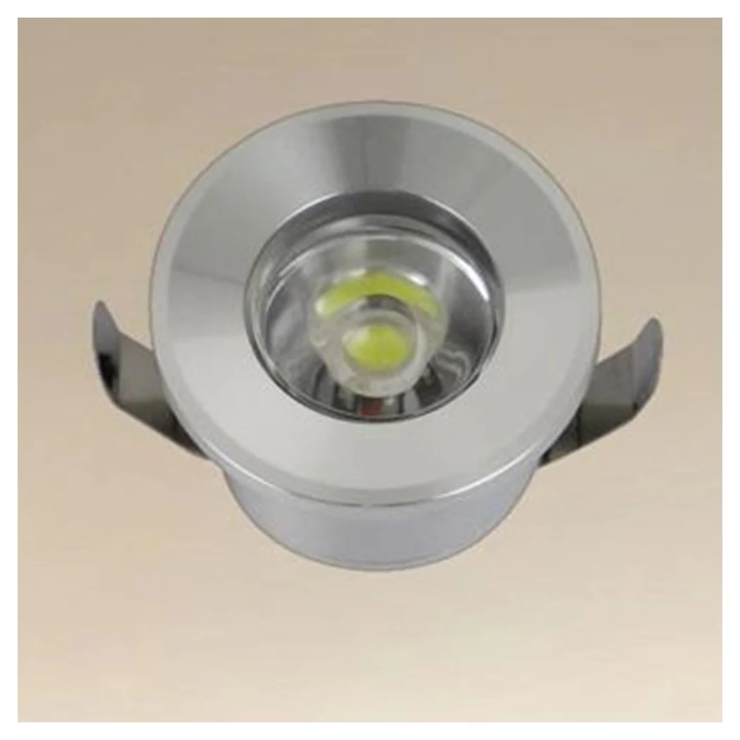 Spotlight 1W LED Techo Empotrado IP20 Silver Mini Spot Light Light Marcadores 00243