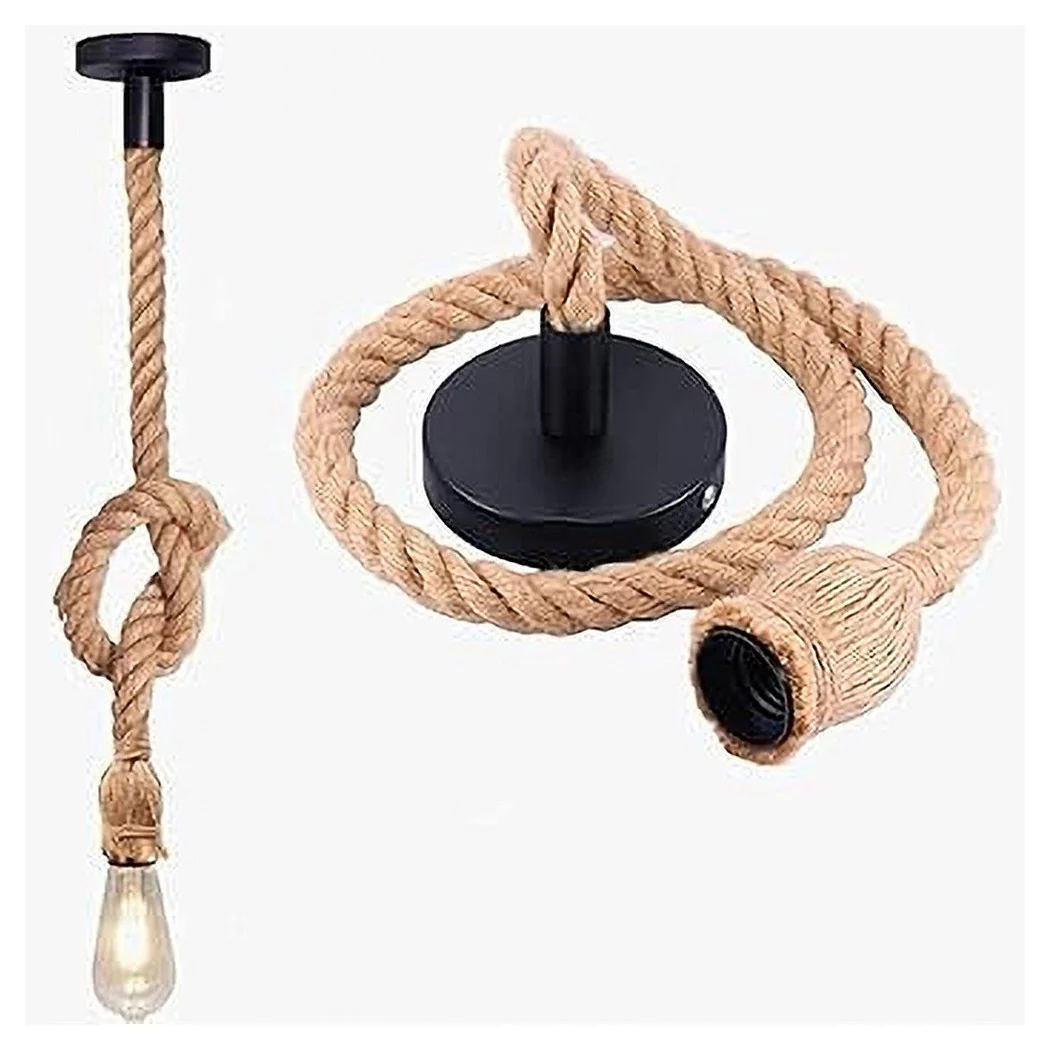 Tenedor de la lámpara de la cuerda del cáñamo de la araña del colgante de 1.5mt E27 436653