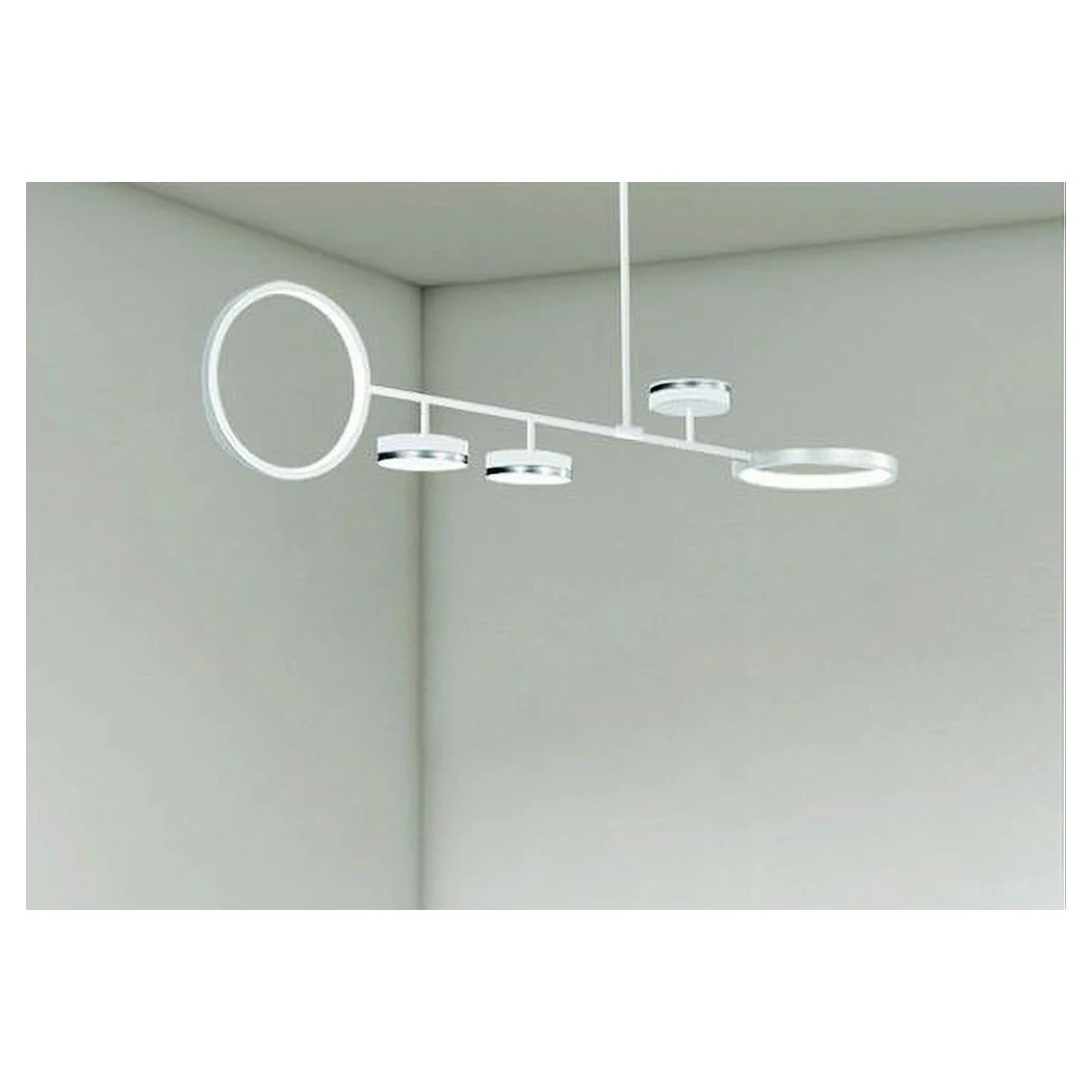 Lámpara de suspensión de 37W LED con 5 círculos Lámpara horizontal Luz blanca Luz natural 71330