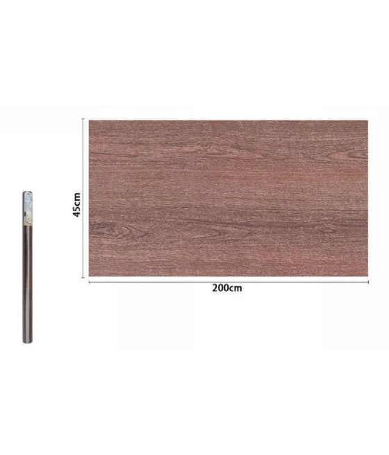 Panel adhesivo de efecto de madera oscuro 120x300cm paredes parasabs habitación cocina