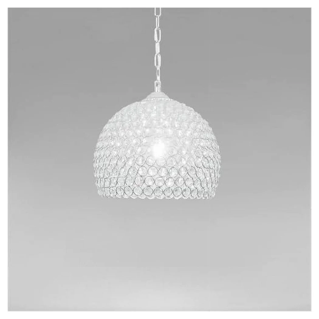 Suspensión Chandelier Semillas Esfera Silver Doma Enmarcado Cristales E27 32965