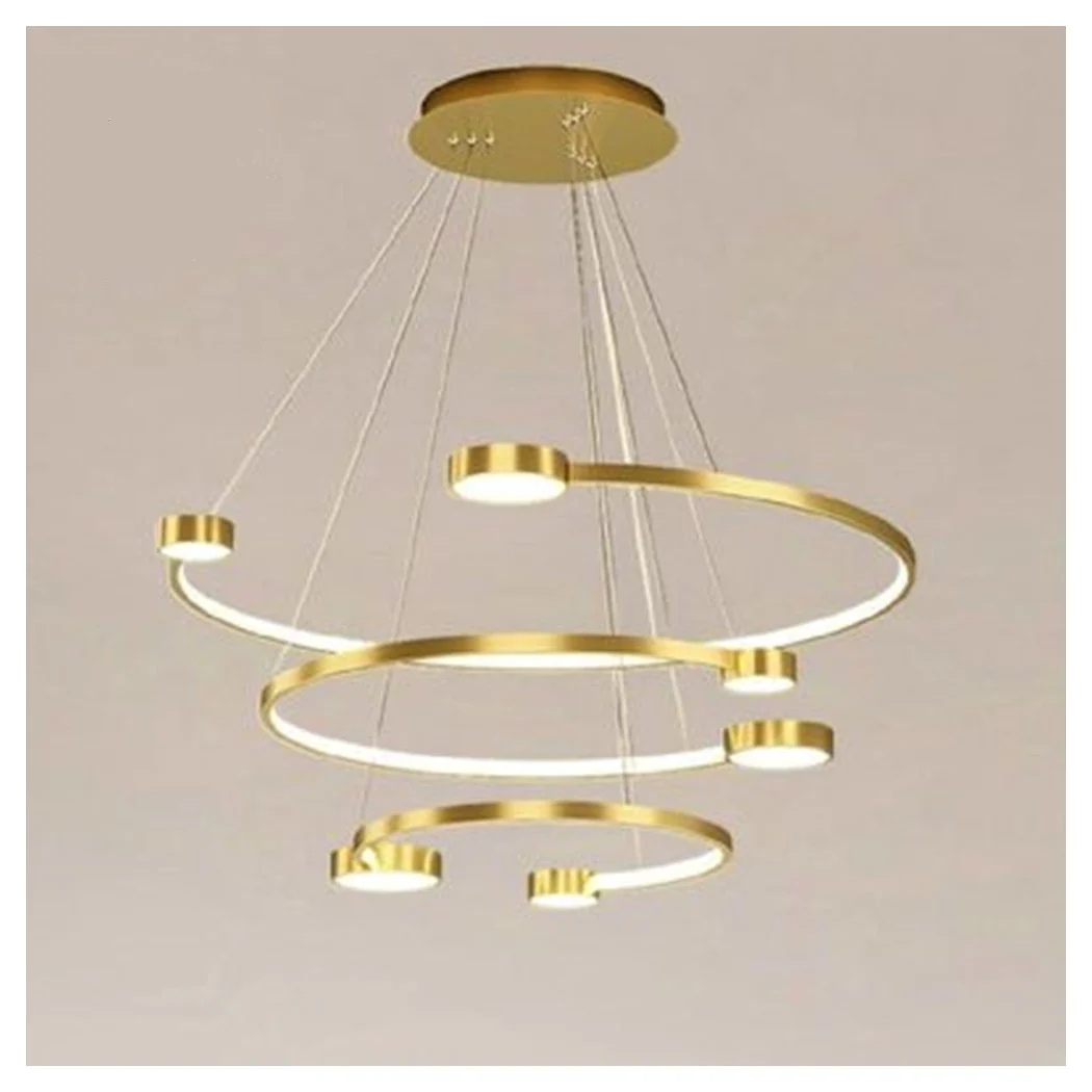 LED 65W 3 SEEDS CERREES CON TELECOMANDO DESIGN MODERN ORO 71392