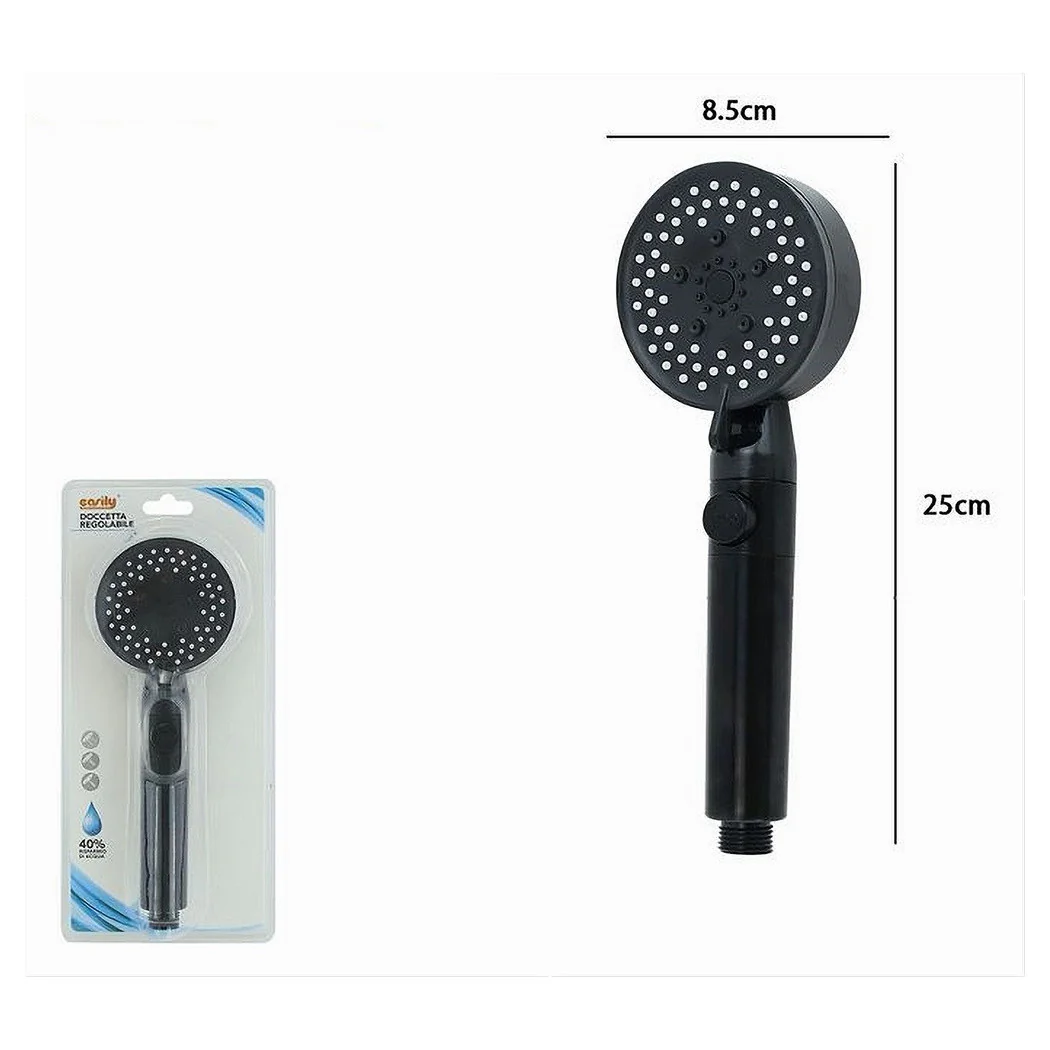 Tenedor de ducha de ducha Multi-croissant Titular de baño moderno 8.5 x 25 cm 87526