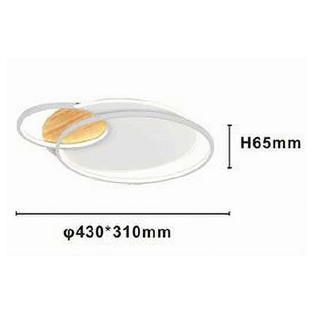 Luz de techo LED 38W Círculos blancos Círculos de araña Luz natural del techo 70838