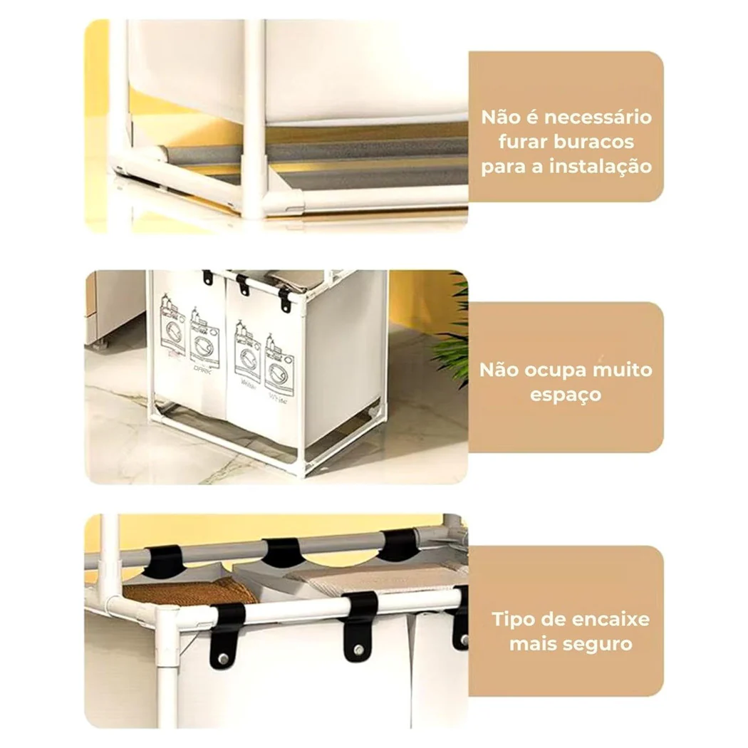 Organizador de letras de bebé multiuso ropa sucia ropa de ropa vestidos de canasta